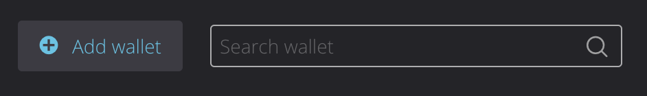 Нажмите “Add wallet”